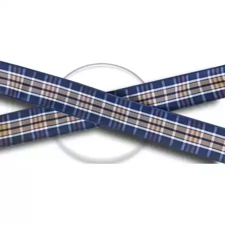 Lacets écossais bleus & mokas pour vos chaussures