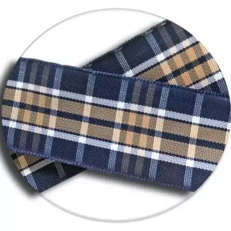 Lacets écossais bleus & mokas pour vos chaussures