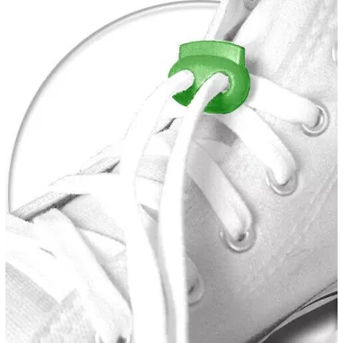Stoppeurs plats verts pour vos lacets, capuches, sac..