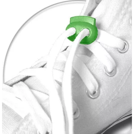 Stoppeurs plats verts pour vos lacets, capuches, sac..