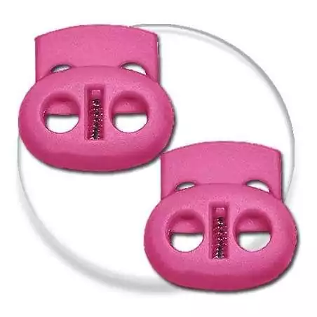 Bloqueurs plats roses fuchsia pour vos lacets, capuches, sac