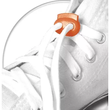 Stoppeurs plats oranges pour vos lacets, capuches, sacs...