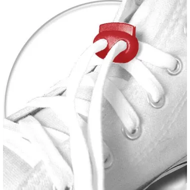 Stoppeurs plats rouges pour vos lacets, capuches, sac...
