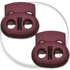 Stoppeurs plats marron pour vos lacets, capuches, sac...