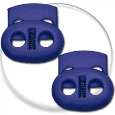Stoppeurs plats bleu marine pour vos lacets, capuches, sacs...