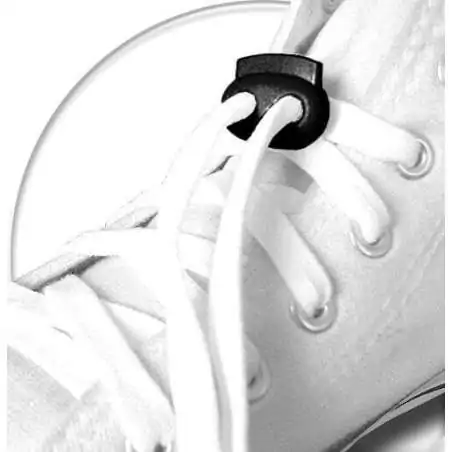 Stoppeurs plats noirs pour vos lacets, capuches, sac... Stoppeurs plats noirs pour vos lacets, capuches, sac...