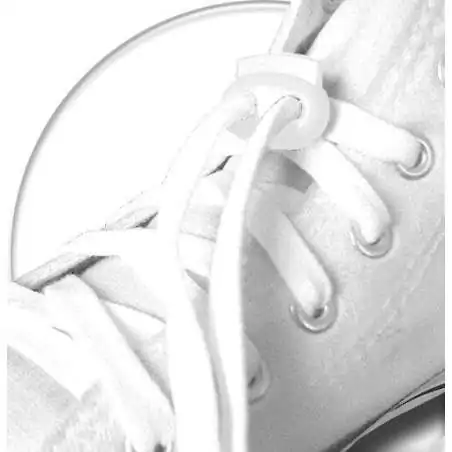Stoppeurs plats blancs pour vos lacets, capuches, ... Stoppeurs plats blancs pour vos lacets, capuches, ...