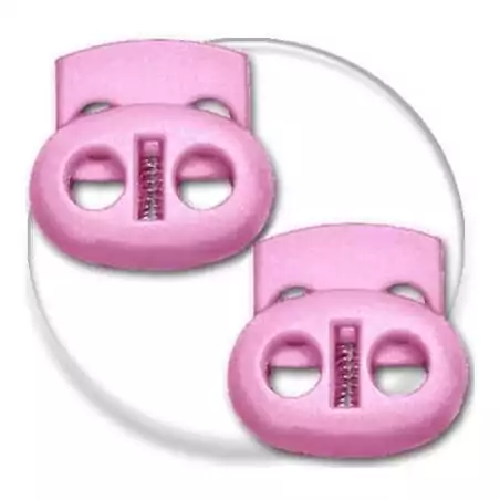 Bloqueurs plats roses pour vos lacets, capuches, sacs...