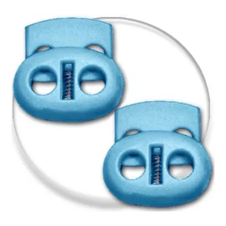 Bloqueurs stoppeurs plats bleus lagon de lacets de…