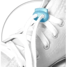 Stoppeurs plats bleu lagon pour vos lacets, capuches, sac... 2