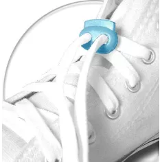 Bloqueurs stoppeurs plats bleus lagon de lacets de… 2