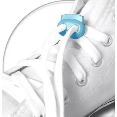 Stoppeurs plats bleu lagon pour vos lacets, capuches, sac...