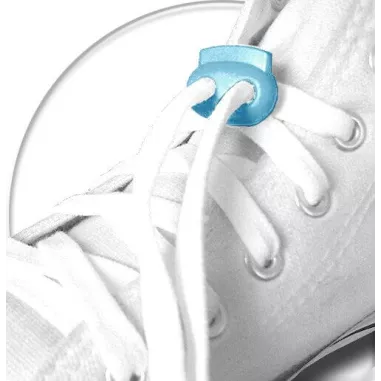 Bloqueurs stoppeurs plats bleus lagon de lacets de…