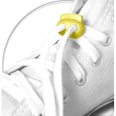 Stoppeurs plats jaunes pour vos lacets, capuches, sac... 2