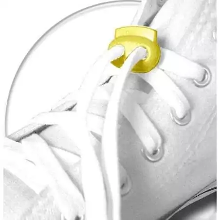 Stoppeurs plats jaunes pour vos lacets, capuches, sac... Stoppeurs plats jaunes pour vos lacets, capuches, sac...