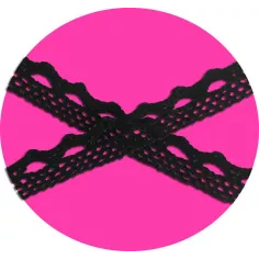 Lacets en crochet noir pour vos chaussures 2