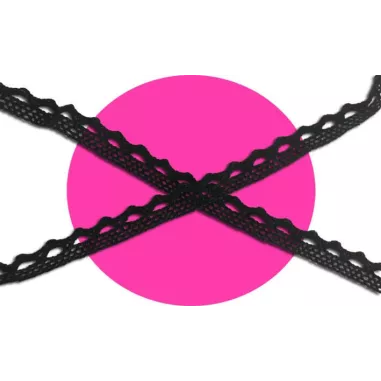 Lacets en crochet noir pour vos chaussures