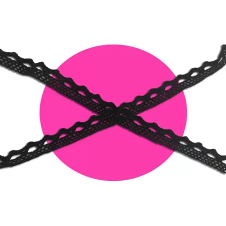 Lacets en crochet noir pour vos chaussures