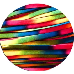 Lacets de chaussures multicolores tie dye motifs dégradé… 2