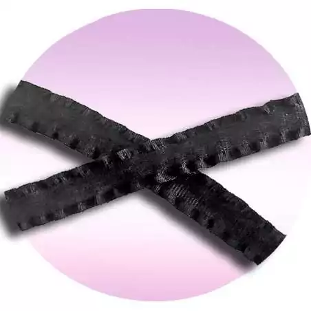 Lacets fins noirs froufrou pour vos chaussures Lacets fins noirs froufrou pour vos chaussures