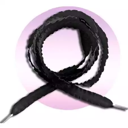 Lacets fins noirs froufrou pour vos chaussures Lacets fins noirs froufrou pour vos chaussures