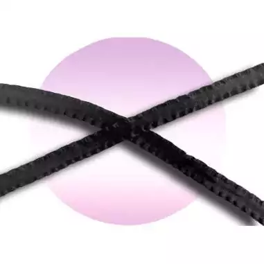 Lacets fins noirs froufrou pour vos chaussures