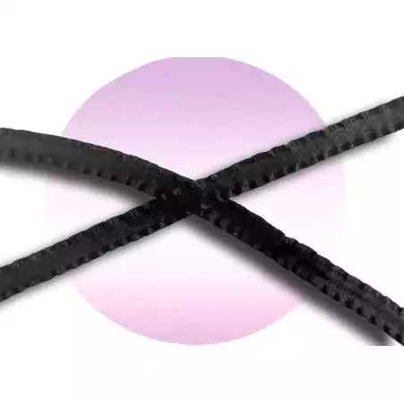 Lacets fins noirs froufrou pour vos chaussures Lacets fins noirs froufrou pour vos chaussures