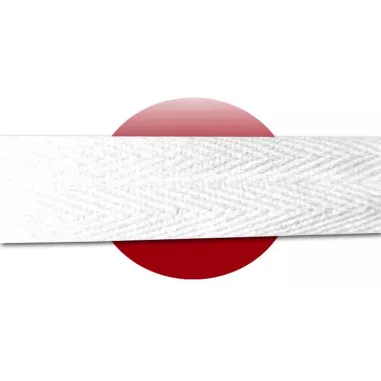 Lacets de chaussures blancs larges plats en coton.Boutique…