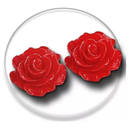 Décorations de lacets de chaussures fleur rose rouge.…