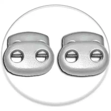 Stoppeurs plats gris pour vos lacets, capuches, sac.. Stoppeurs plats gris pour vos lacets, capuches, sac..