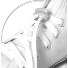Stoppeurs plats gris pour vos lacets, capuches, sac.. 2