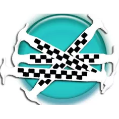 Lacets violets phosphorescents silicones élastiques et… 2