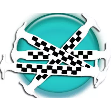 Lacets violets phosphorescents silicones élastiques et…