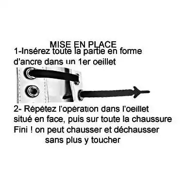 Lacet silicone damier noir & blanc   pour vos chaussures