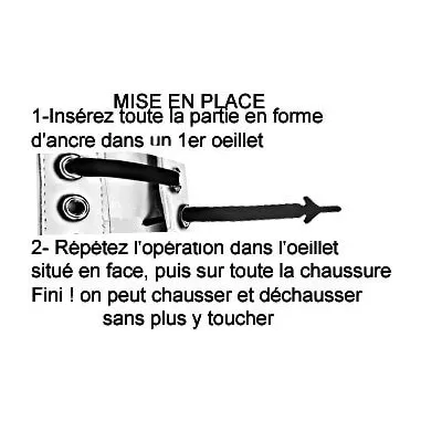 Lacets violets phosphorescents silicones élastiques et…