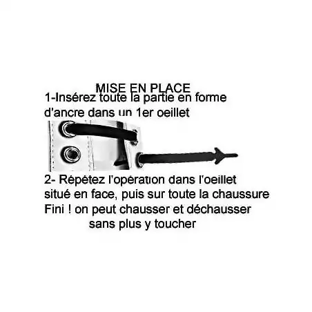 Lacet silicone damier noir & blanc   pour vos chaussures Lacet silicone damier noir & blanc   pour vos chaussures