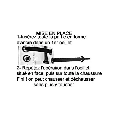 Lacets violets phosphorescents silicones élastiques et…