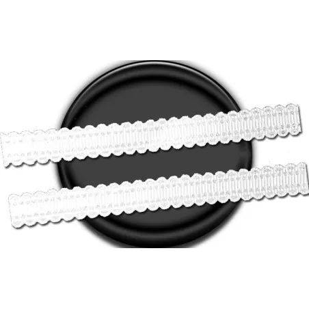 Lacets fins dentelés blancs ou noirs pour vos chaussures