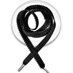 Lacets fins dentelés blancs ou noirs pour vos chaussures