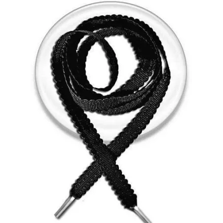 Lacets fins dentelés blancs ou noirs pour vos chaussures