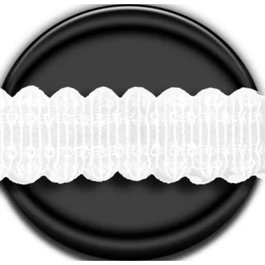 Lacets fins dentelés blancs ou noirs pour vos chaussures