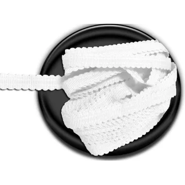 Lacets fins dentelés blancs ou noirs pour vos chaussures