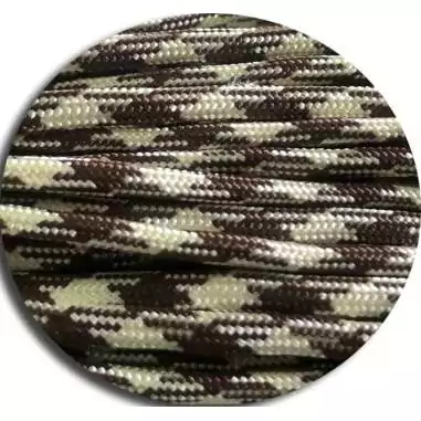 Lacets paracorde bicolores en marron et beige pour vos chaussures