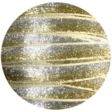 Lacets velours pailleté doré & argenté pour vos chaussures