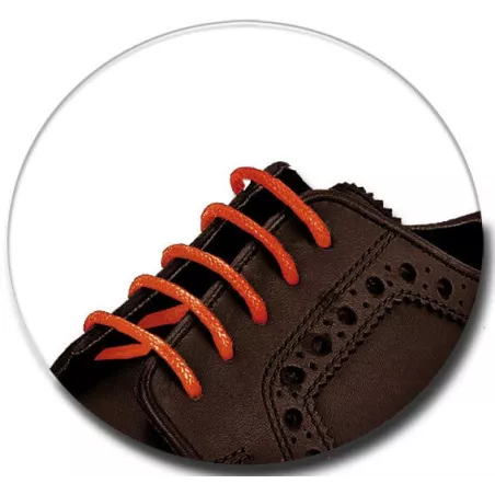 Lacets cirés ronds fins oranges mandarines-Achat|Vente en…