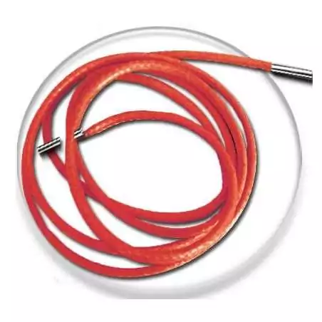 Lacets fins cirés en orange mandarine pour vos chaussures