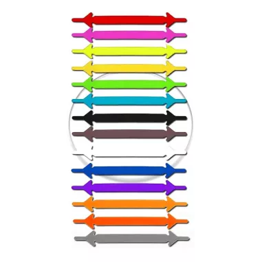 Lacets violets phosphorescents silicones élastiques et…