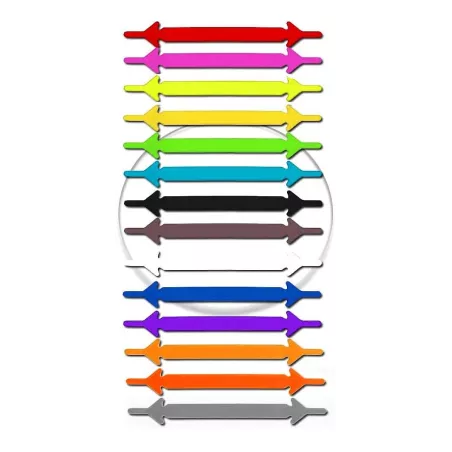 Lacets violets phosphorescents silicones élastiques et…