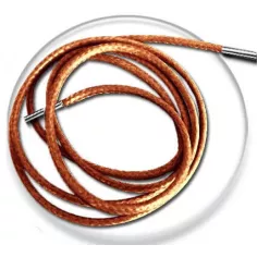 Lacets fins cirés couleur rouille pour vos chaussures