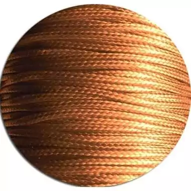 Lacets fins cirés couleur rouille pour vos chaussures